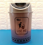 King Medium-Size Plastic Dust Bin With Cover