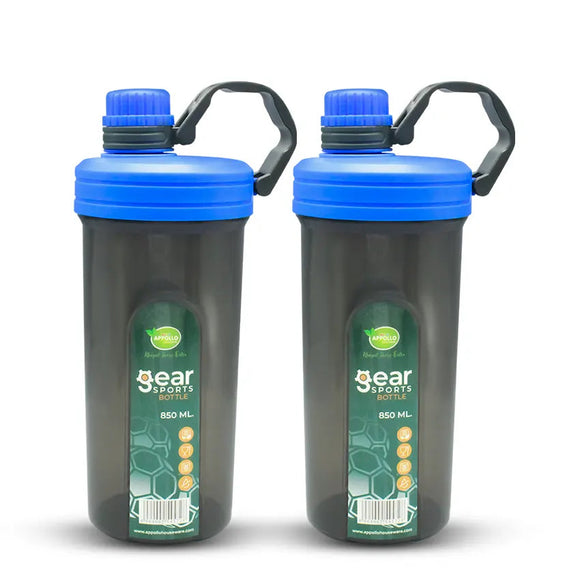 Appollo Multi-Purpose Sports 850ml Plastic Heavy-Duty Protein Shaker Bottle (Random Colors Will be sent)