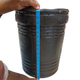 Black Coloured X-Large-Size Plastic Dustbin(No-6)