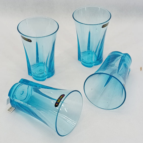 4pcs Pretty Neat Crystal Water Glass Set Large Size-330ml