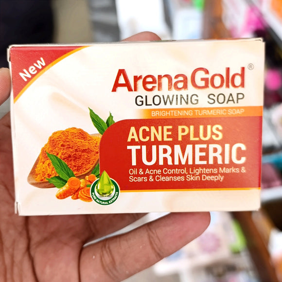 Arena Gold Glowing Soap Acne Plus Turmeric Oil Control Soap