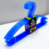 New Design Pack Of 6pcs Plastic Large Size Cloth Hangers ( Random Colors Will be Sent)