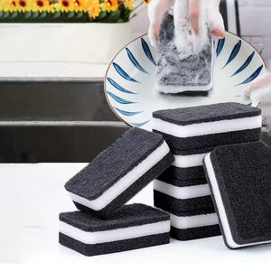 Pack Of 3pcs Hard Scrub Cleaning Dish Washing Foam Sponge