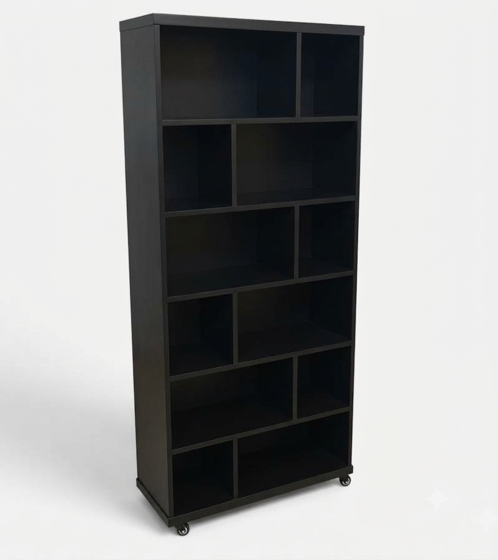 Books & Lounge Organizer Space Saving Storage Rack With Movable Wheels