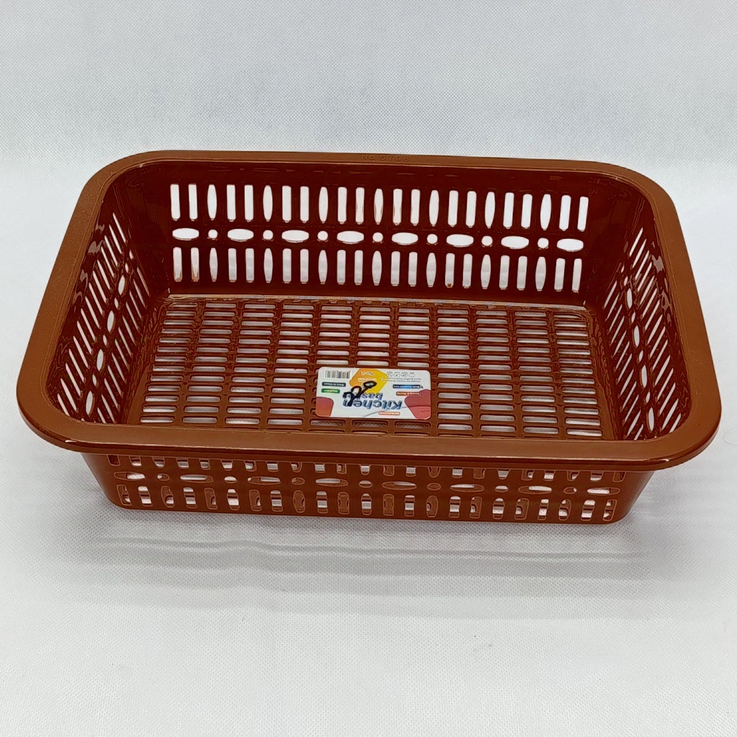 Kitchen Multi-purpose Plastic Medium-Size Storage Basket (Random Colors Will be sent)