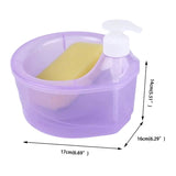 Kitchen Liquid Dishwashing Soap Dispenser With Scrub Container
