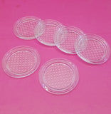 Appollo Pack Of 6pcs Small Size Acrylic Plastic Tea Mates ( Random Color Will Be Sent )