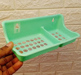 Plastic Soap Dish Can Also Be Mounted On Wall (Random Colors Will Be Sent)