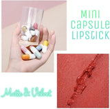 Gelanzi Pack Of 16pcs Mini Capsule Shape Velvety Pocket Lipstick Set
