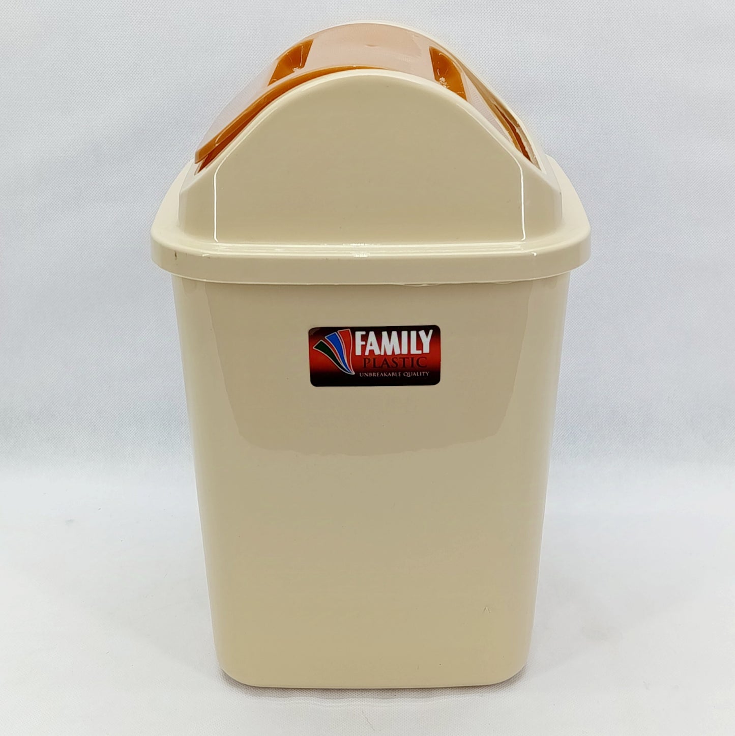 Medium-Size Plastic Fancy Dust bin With Cover (Random Colors Will be sent)