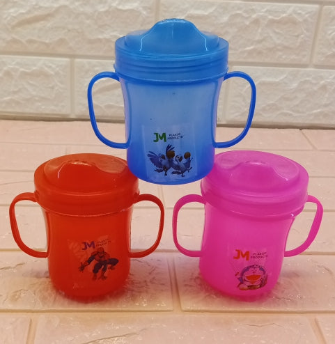 Plastic Baby Sipper Mug 200ml ( Random Colors Will Be Sent )