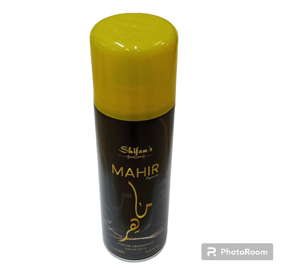 Shifan's Mahir Fragrance 200ml Gas Perfumed Body Spray
