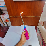 Buy One Get One FREE Flame Kitchen Gas Lighter Stove Igniter With REFILL With Small Stove Lighter ( Random Colors Will Be Sent )