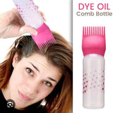 Silicone Hair Oil & Shampoo Applicator Comb Plastic 130ml Bottle