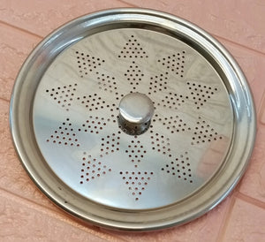 Stainless Steel Large-Size 11.5-inches  Milk & Pot Top Strainer LID To Protect From Bugs ( Doodh Jali )