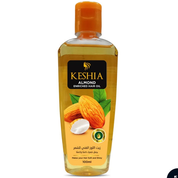 Keshia Almond  Enriched Hair Oil 100ml Hair Oil Nourishing & Strengthen