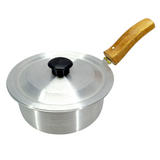 King Cook Pack Of 3pcs Small & Medium Size Silver Sauce Pan Set