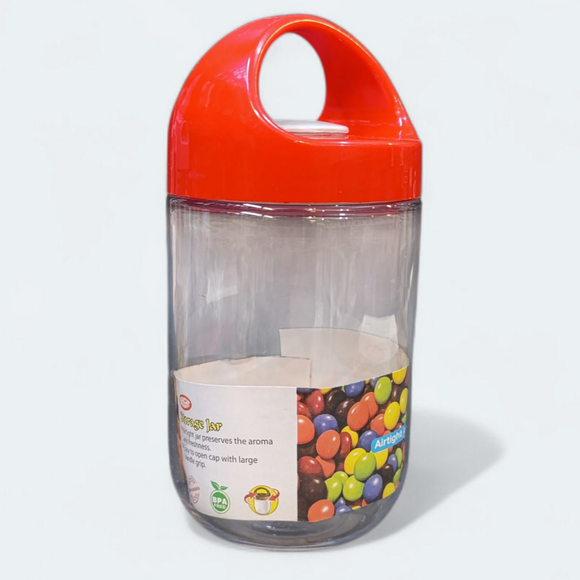 Bright 500ml Airtight Plastic Jar(Random Colors Will Be Sent)