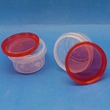 Appollo Fresh Pack Of 3pcs Small Size  Transparent Plastic Round Storage Bowl Set (Random Colour Will be Sent)