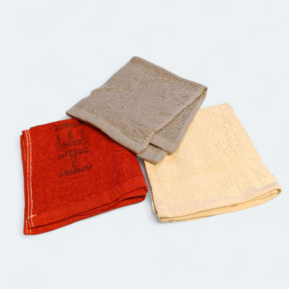 Pack Of 3pcs Small-Size Soft Water Absorbent Cotton Kitchen Cleaning Towel Cut Pieces