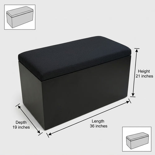 2-In-1 Storage Ottoman Box