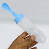 New-Born Baby Plastic Food Feeder With Spoon