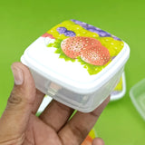 Fresh Pack of 6pcs mini Boxes Transparent Plastic Square Shape Storage mini Bowl Set