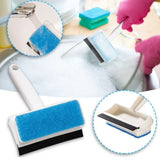 Mini 2-in-1 Glass & Car Cleaning Wiper With Foam Sponge (Random Colors Will be sent)