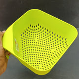 Classic Medium Size With Handle Plastic Strainer Bowl (Random Colors Will Be Sent)