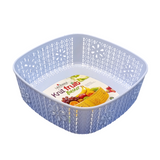 Lavena 1Pcs Plastic Square  Shape Fruit Basket (Random Colors Will Be Sent)