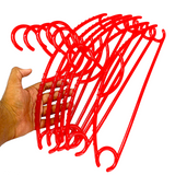 New Design Pack Of 6pcs Plastic Large Size Cloth Hangers ( Random Colors Will be Sent)
