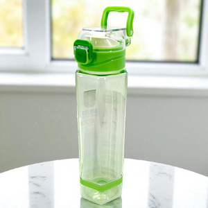 Horizon 900ml plastic Transparent Water Bottle ( Random COLORS Will Be Sent )
