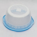 Modern Round Shape Small Size Drain Plastic Basket (Random Colors Will be sent