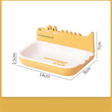 Crocodile Sticky Self-Adhesive  Wall-Mount Plastic Soap Dish (Random Colors Will be sent)