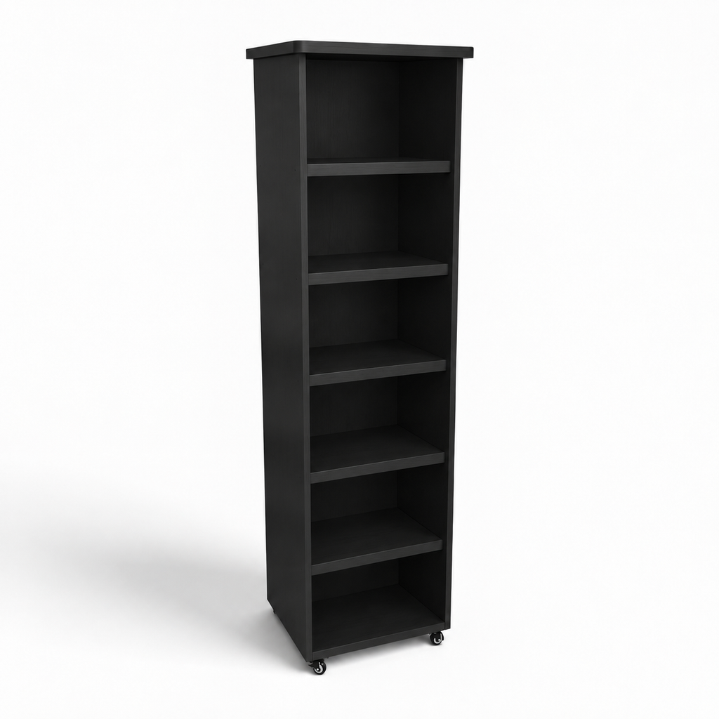 Movable Wheels Storage Cupboard Rack With Removable & Adjustable Shelves