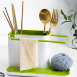 3 in 1 Multi-Purpose Caddy Kitchen Sink & Toilet Brush Organizer & Sponge Holder