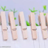 Bamboo Wooden Pack Of 20pcs Medium Size Cloth Pegs Clips