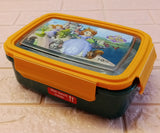 Appollo Jimmy Kids School Plastic Tiffin & Lunch-Box With Fork & Inside Small Bowl ( Random Colors Will Be Sent )