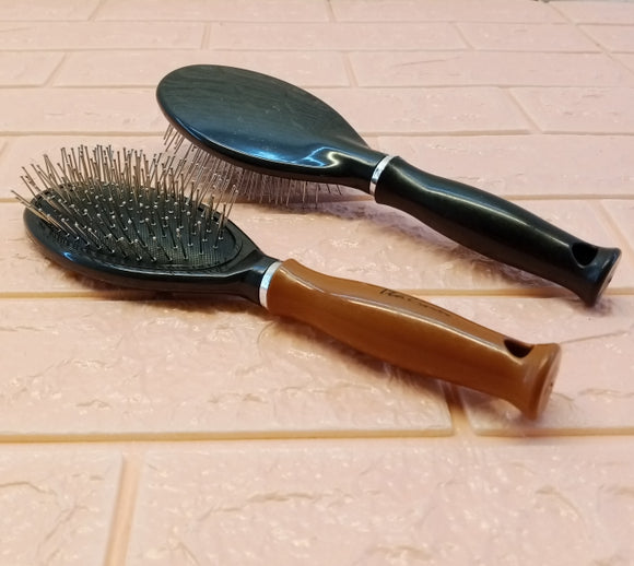 Italian Shiny Soft Hair Brush (Random Color Will be Sent)