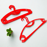 New Design Pack Of 6pcs Plastic Large Size Cloth Hangers ( Random Colors Will be Sent)