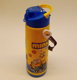 Trinkle Cool Kids Plastic 700ml School Water Bottle With Carrying Handle & Rope (Random Colors Will Be Sent)