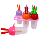 JoJo 6pcs Multi-Color Ice-Cream Lolly Plastic Mold