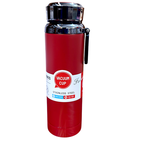 Sports Fashion Stainless Steel 1-Litre Water Bottle Hot & Cool ( Random Colors Will Be Sent )