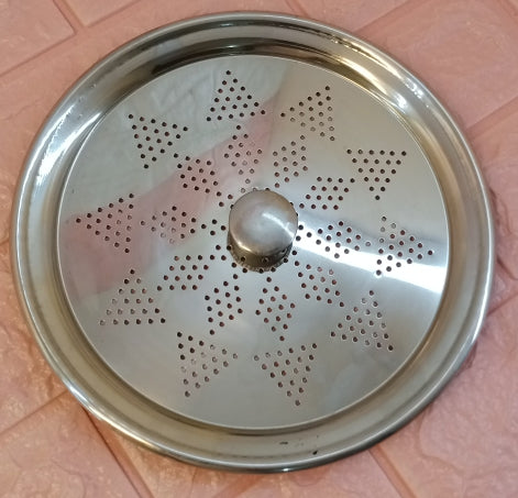 Stainless Steel Small-Size 9-Inches Milk & Pot Top Strainer LID To Protect From Bugs ( Doodh Jali )