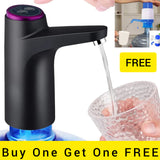 Buy One Get One FREE Automatic Electric 1200mah Battery Rechargeable Water Dispenser Pump With Manual Push Pump