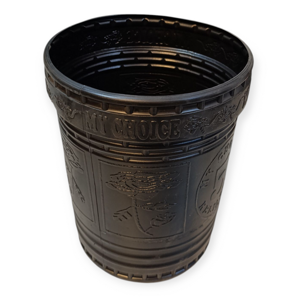 Black Coloured Large-Size Plastic Dustbin(No-5)