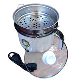 Wish Star 18cm Stainless Steel Non-Stick 450-watts Multi-Functional Steamer Cooker Pot