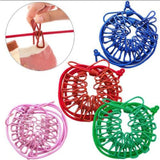 Elastic Flexible Cloth Hanging Rope With 12 Metals Clips(Random Colors Will be sent)