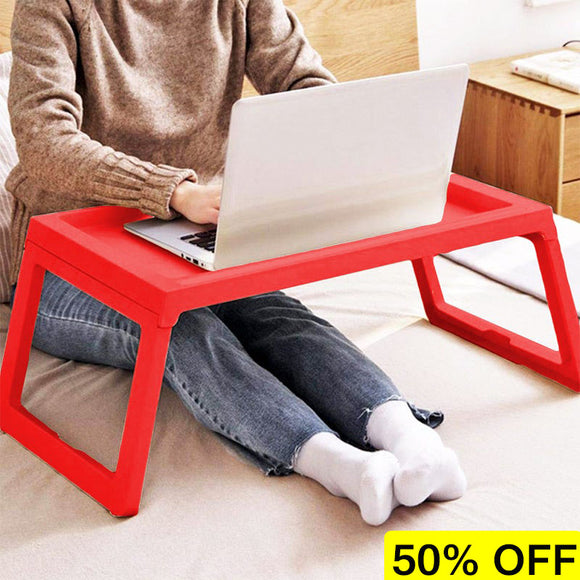 Rosee Multi-Purpose Foldable Plastic Laptop & Kids Bed Table ( Random Colors Will Be Sent)