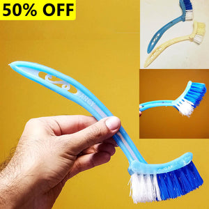 Multi-Purpose Bend Small-Size Cleaning Soft Brush ( Random Colors )